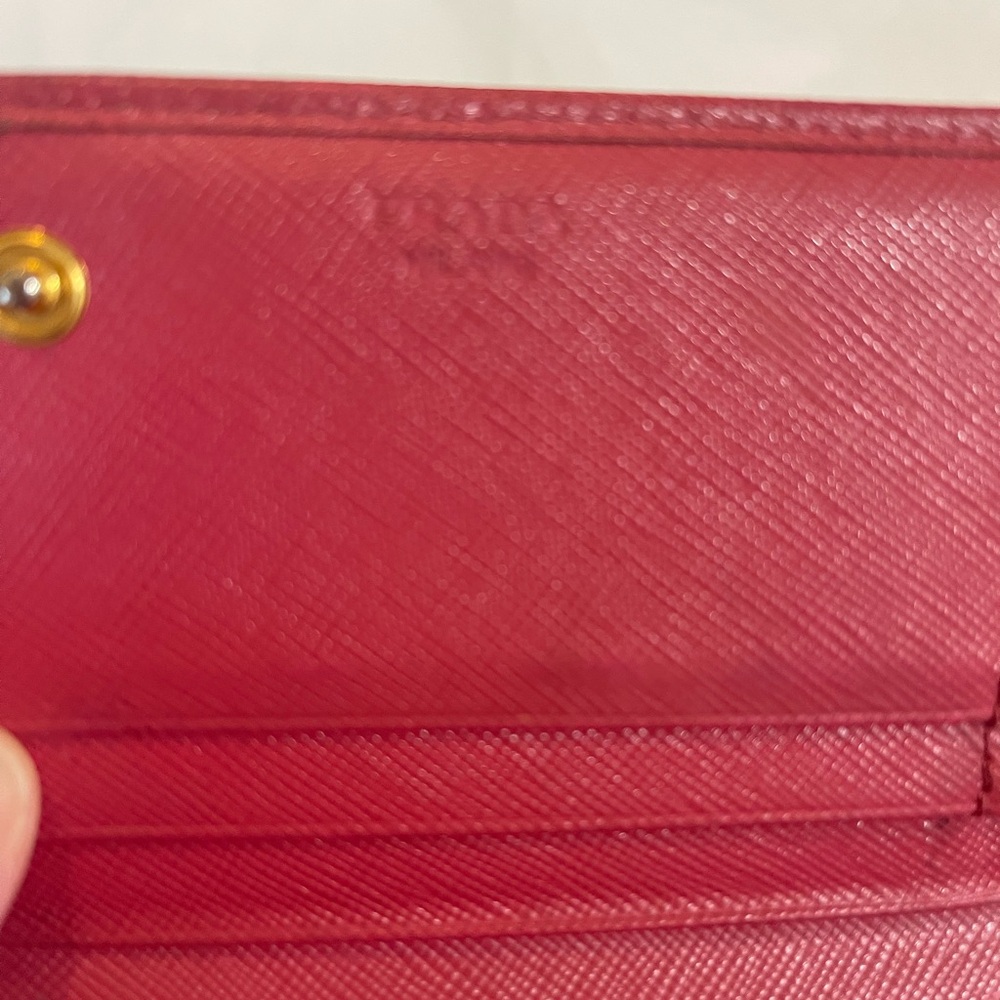 Prada Pink Saffiano Leather Wallet with COA - Picture 2 of 11